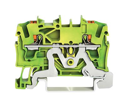 WAGO 2-Leiter-Schutzleiterklemme,2,5 mm²,für Anwendungen Ex e II geeignet,grün-gelb